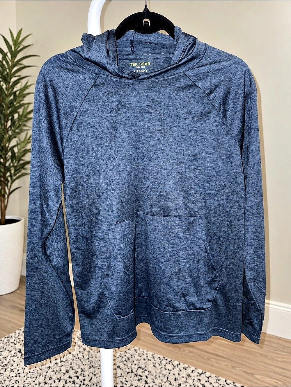 Tek Gear Dry Tek Boys Hoodie Blue Large NWT